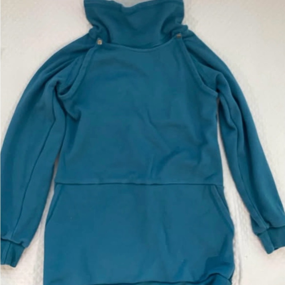 Latched Mama Harbor Snap Nursing Pullover - Large / peacock